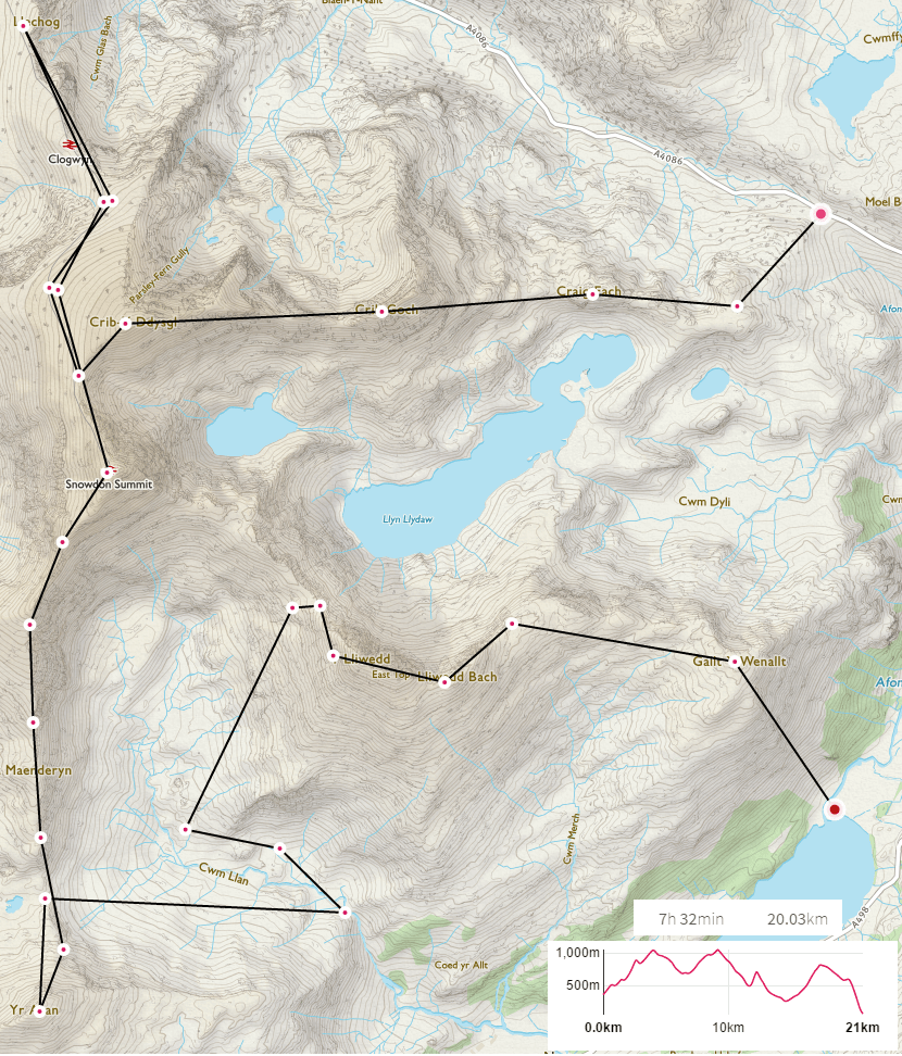 snowdon route plan